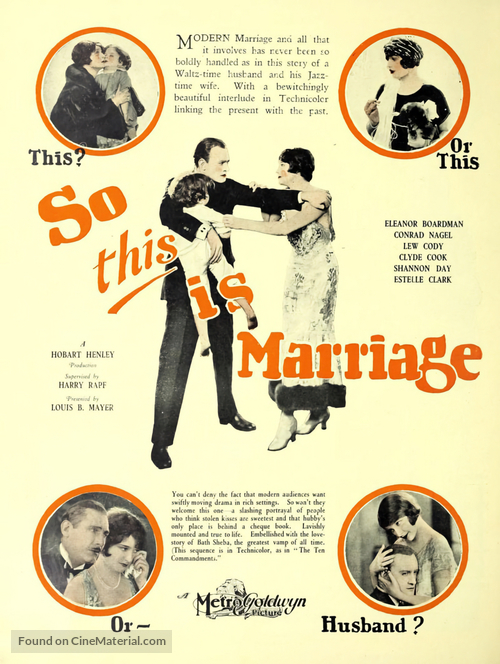 So This Is Marriage? - Movie Poster