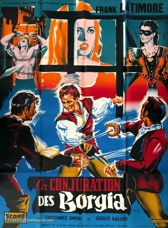 La congiura dei Borgia - French Movie Poster