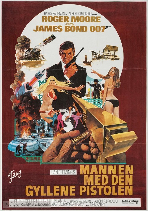 The Man With The Golden Gun - Swedish Movie Poster