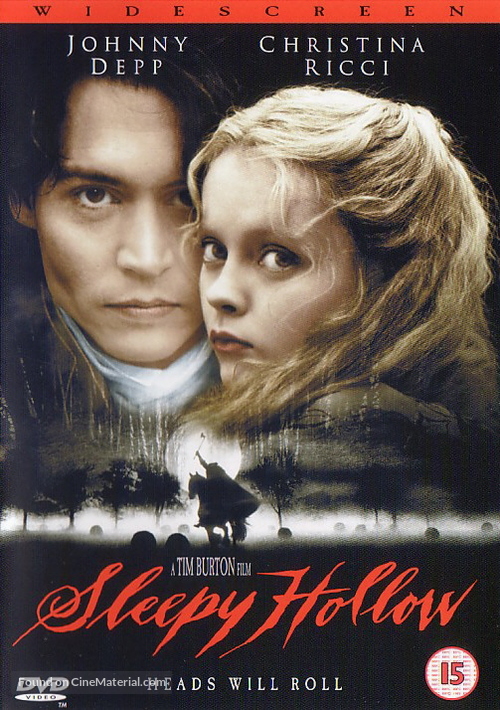 Sleepy Hollow - British DVD movie cover