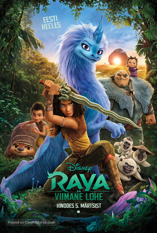 Raya and the Last Dragon - Estonian Movie Poster