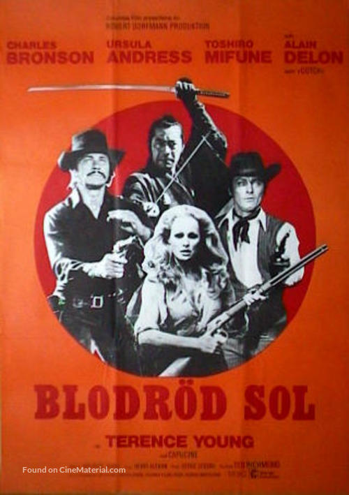 Soleil rouge - Swedish Movie Poster