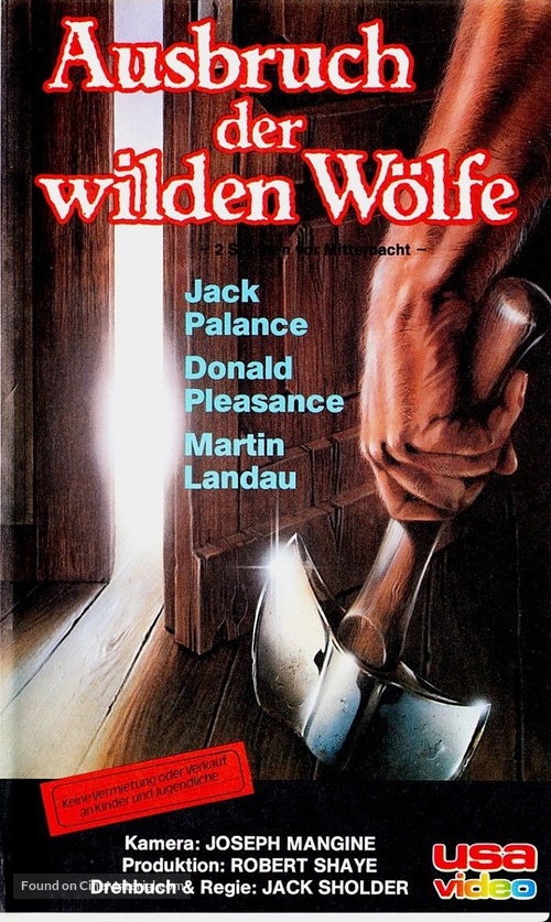 Alone in the Dark - German VHS movie cover