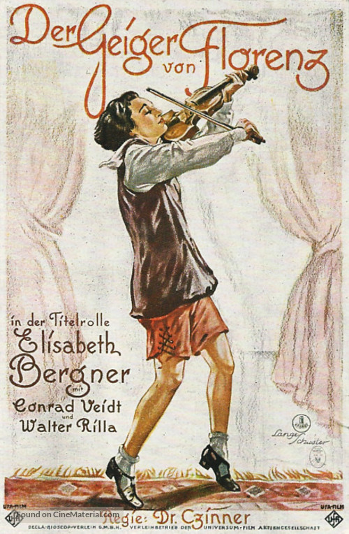 Der Geiger von Florenz - German Movie Poster