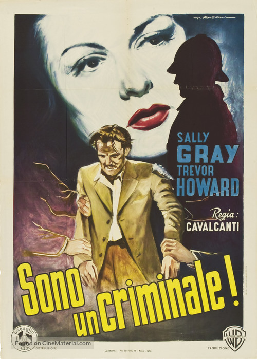 They Made Me a Fugitive - Italian Movie Poster