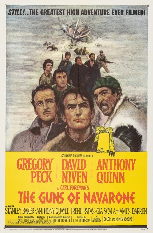 The Guns of Navarone - Re-release movie poster