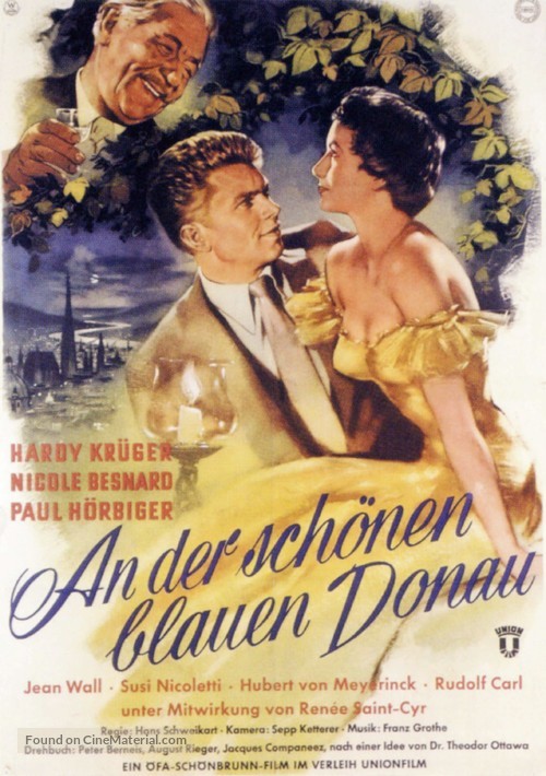 An der sch&ouml;nen blauen Donau - German Movie Poster