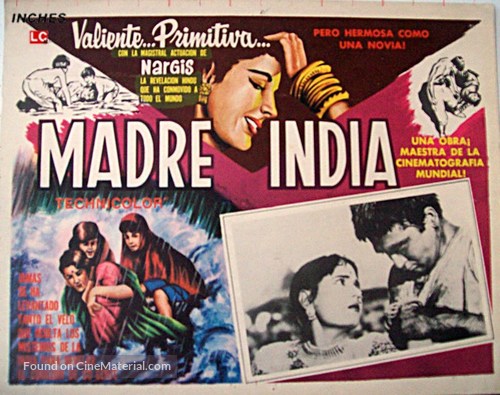 Mother India - Spanish Movie Poster