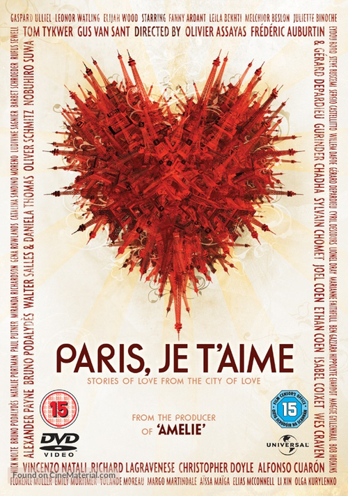 Paris, je t&#039;aime - British Movie Cover