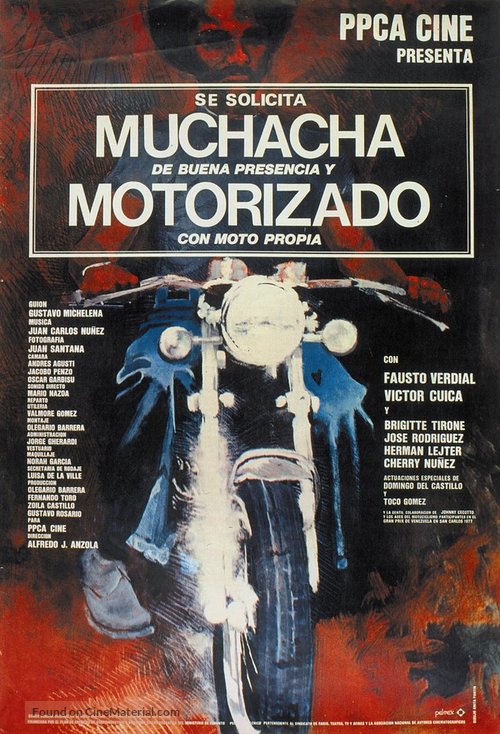 Se solicita muchacha de buena presencia y motorizado con moto propia - Venezuelan Movie Poster