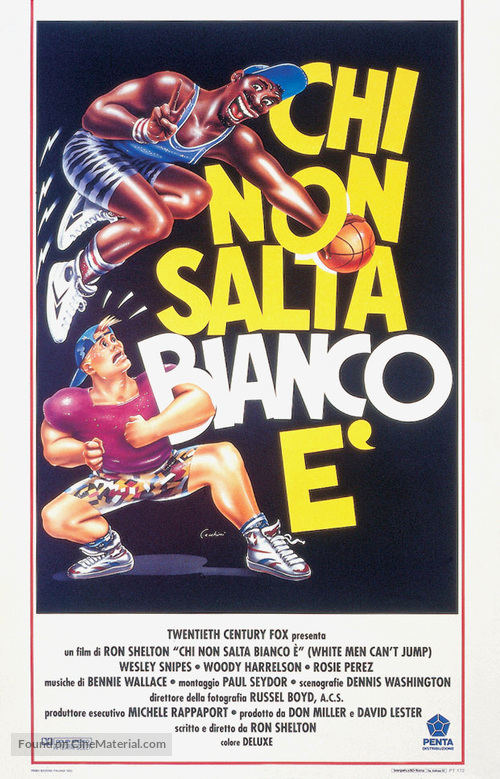 White Men Can&#039;t Jump - Italian Movie Poster