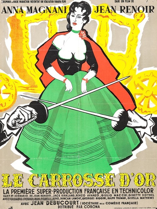 Le carrosse d&#039;or - French Movie Poster
