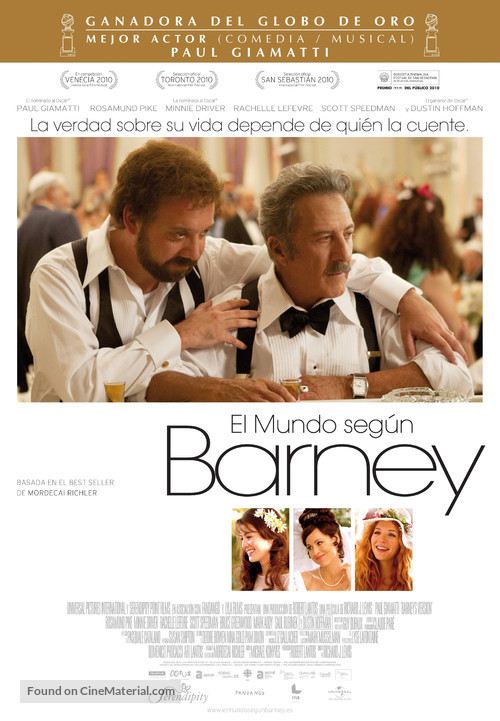 Barney&#039;s Version - Spanish Movie Poster