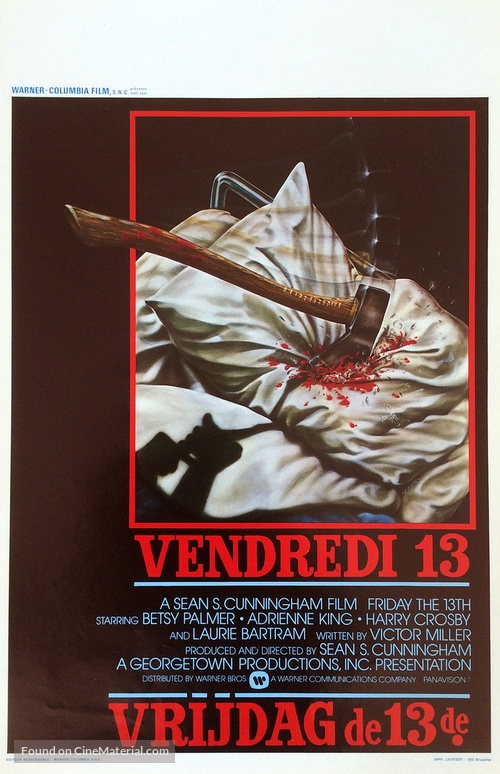 Friday the 13th - Belgian Movie Poster
