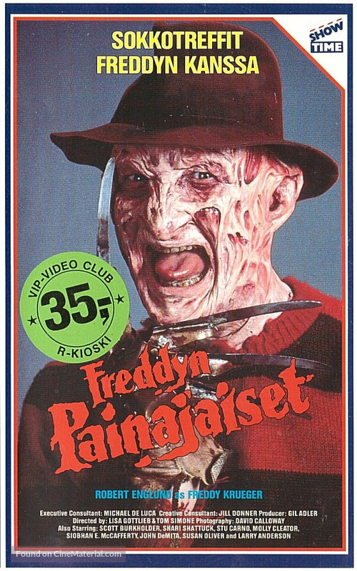 &quot;Freddy&#039;s Nightmares&quot; - Finnish VHS movie cover