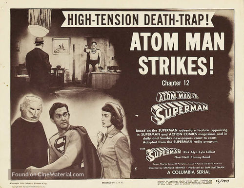 Atom Man Vs. Superman - Movie Poster