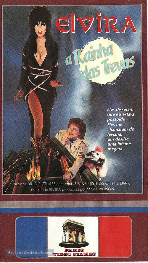 Elvira, Mistress of the Dark - Brazilian VHS movie cover