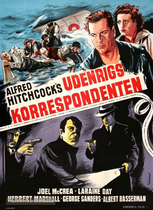 Foreign Correspondent - Danish Movie Poster