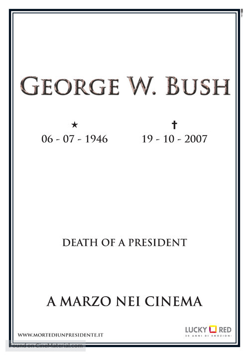 Death of a President - Italian Movie Poster