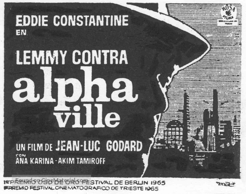 Alphaville, une &eacute;trange aventure de Lemmy Caution - Spanish Movie Poster