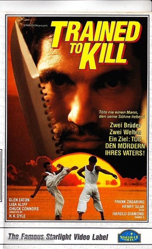 Trained to Kill - German VHS movie cover