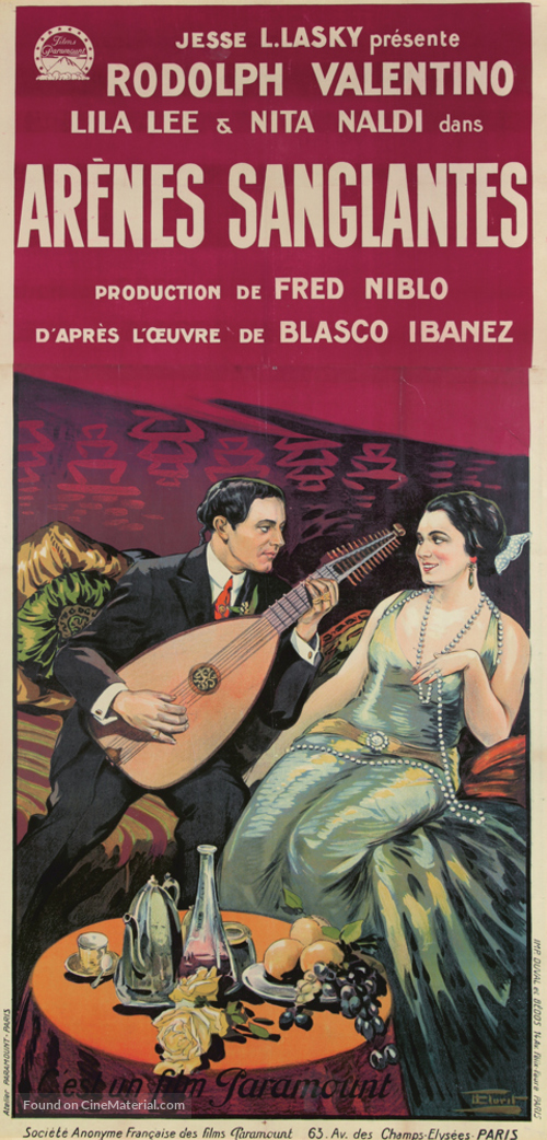 Blood and Sand - French Movie Poster