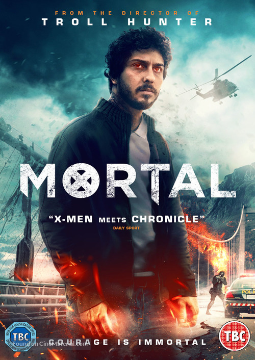 Mortal - British DVD movie cover