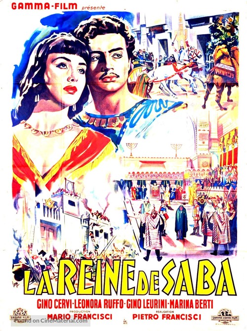 La regina di Saba - French Movie Poster