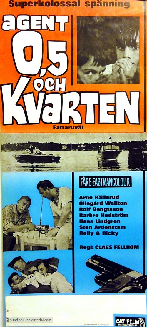 Agent 0,5 och Kvarten - fattaruv&auml;l! - Swedish Movie Poster