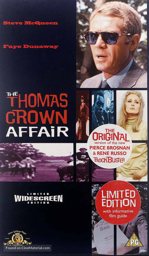 The Thomas Crown Affair - British VHS movie cover