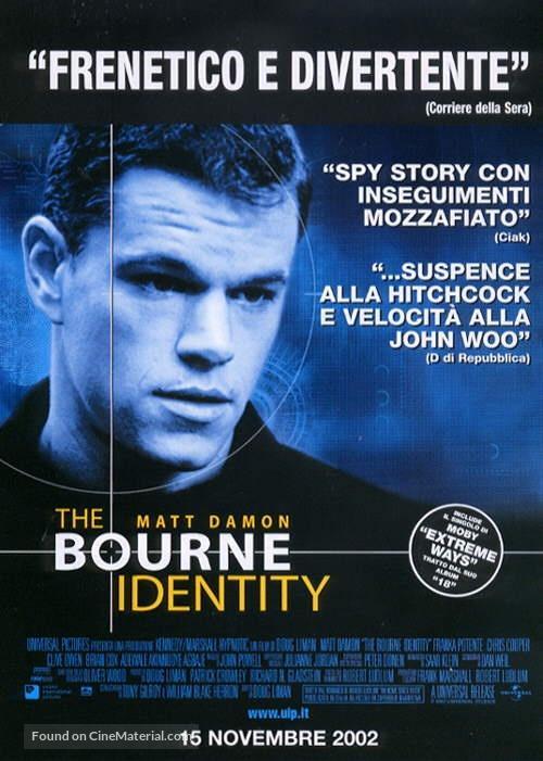 The Bourne Identity - Italian Movie Poster