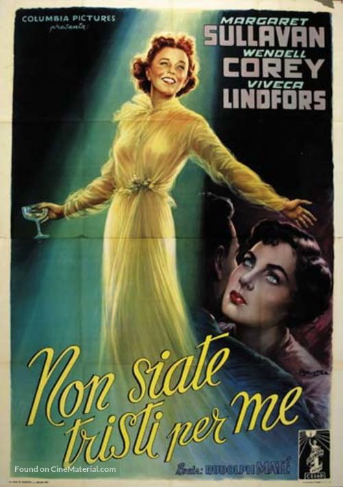 No Sad Songs for Me - Italian Movie Poster