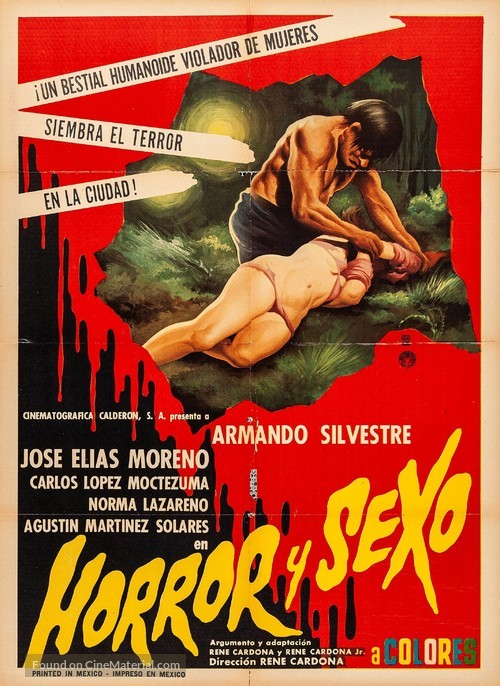 La horripilante bestia humana - Mexican Movie Cover