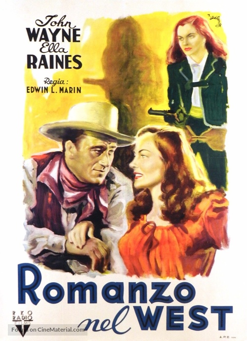 Tall in the Saddle - Italian Movie Poster