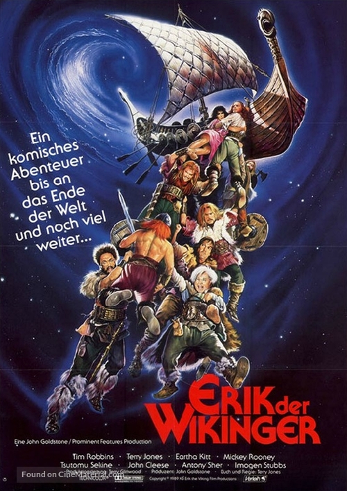 Erik the Viking - German Movie Poster