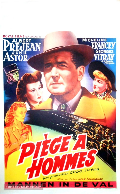 Pi&egrave;ge &agrave; hommes - Belgian Movie Poster