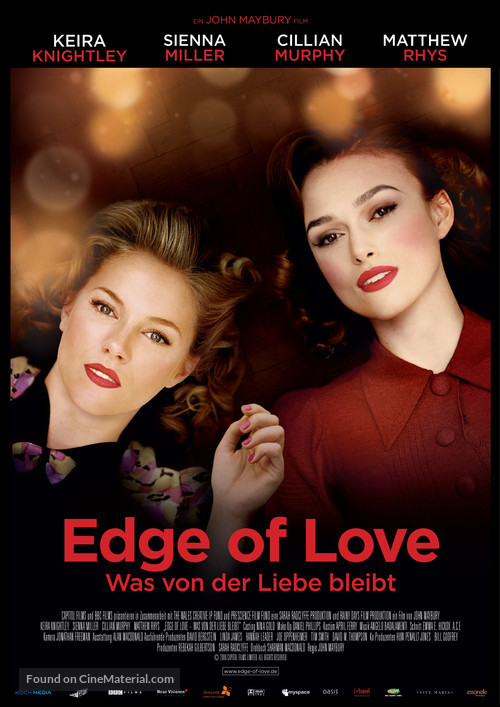 The Edge of Love - German Movie Poster