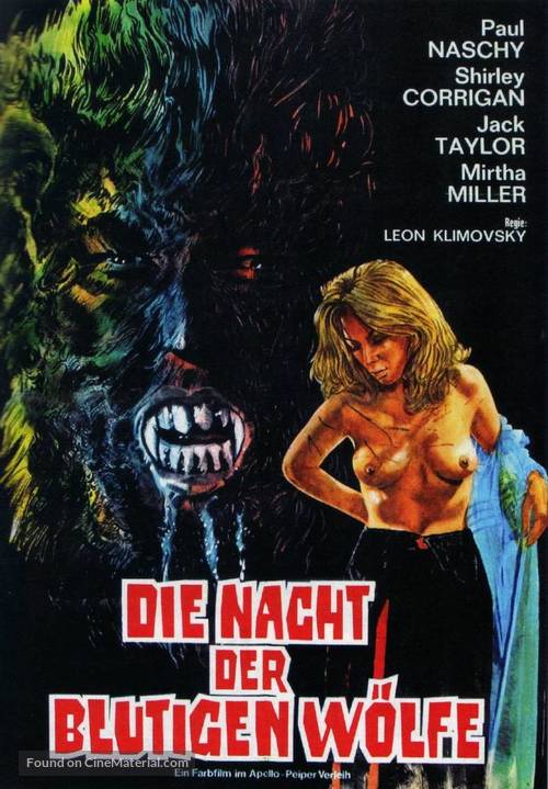 Dr. Jekyll y el Hombre Lobo - German Movie Poster