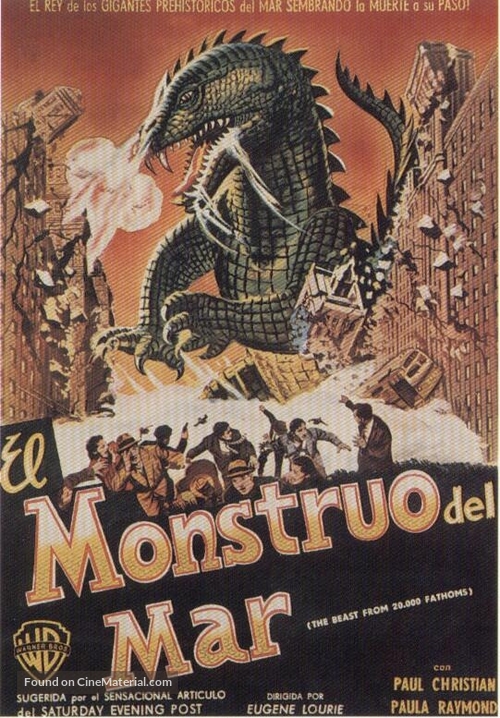 The Beast from 20,000 Fathoms - Spanish Movie Poster