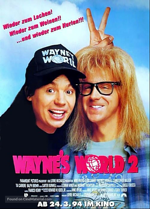 Wayne&#039;s World 2 - German Movie Poster