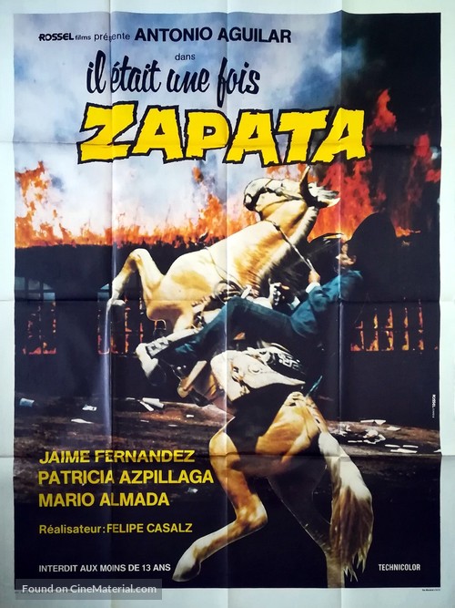 Emiliano Zapata - French Movie Poster