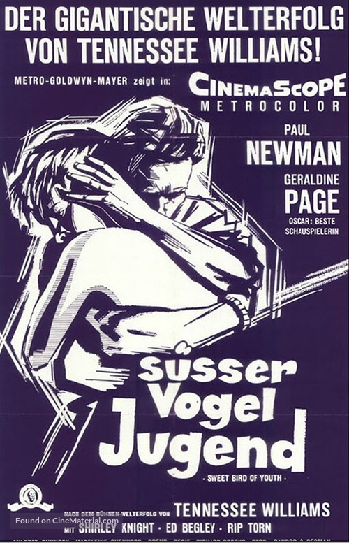 Sweet Bird of Youth - German Movie Poster