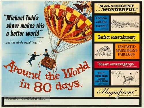 Around the World in Eighty Days - British Movie Poster