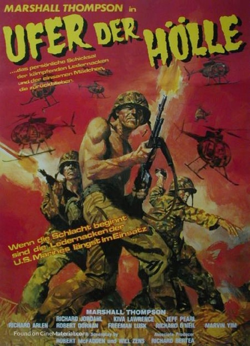 To the Shores of Hell - German Movie Poster