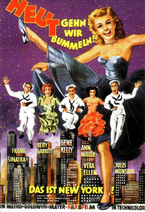 On the Town - German Movie Poster