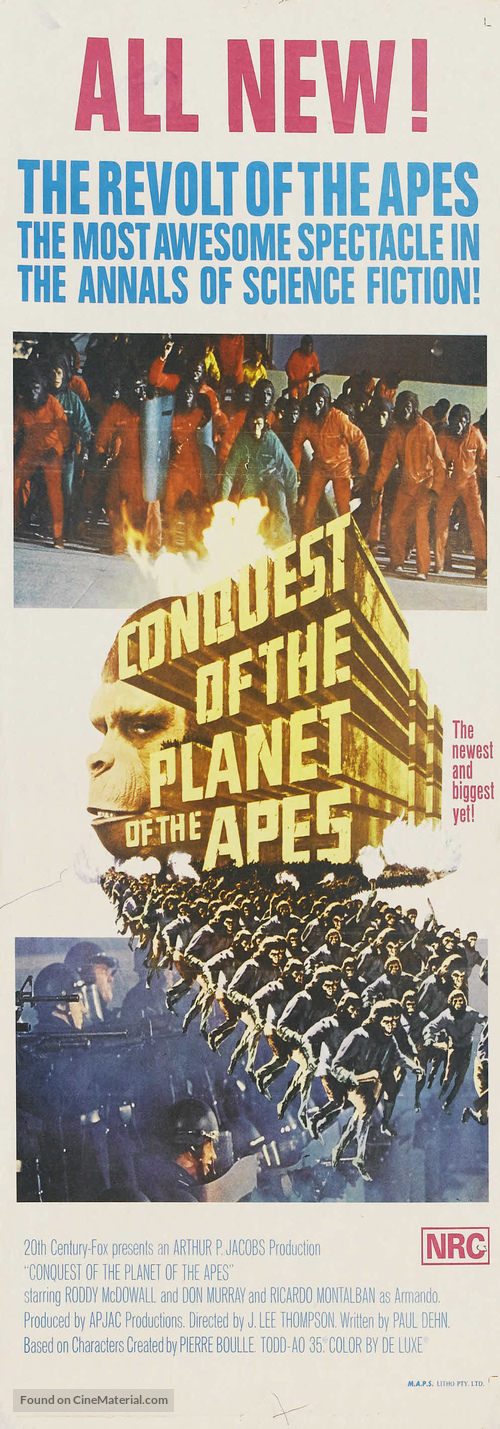 Conquest of the Planet of the Apes - Australian Movie Poster