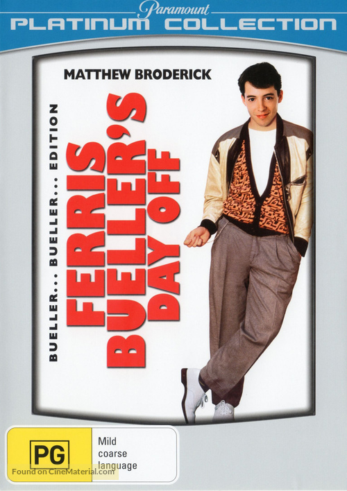 Ferris Bueller&#039;s Day Off - Australian DVD movie cover