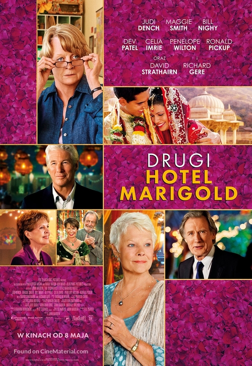 The Second Best Exotic Marigold Hotel - Polish Movie Poster