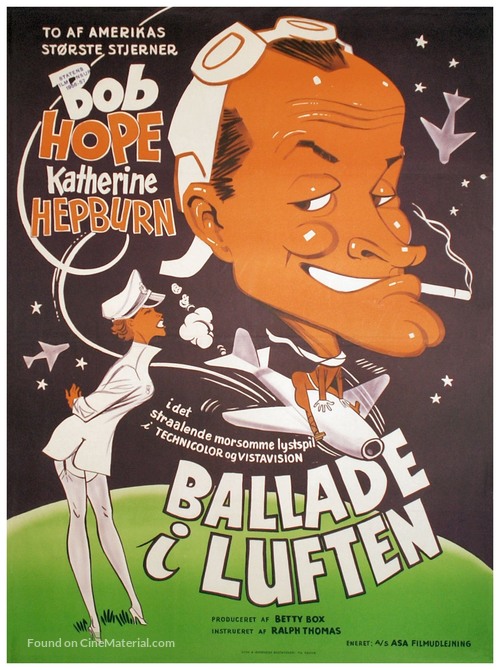 The Iron Petticoat - Danish Movie Poster