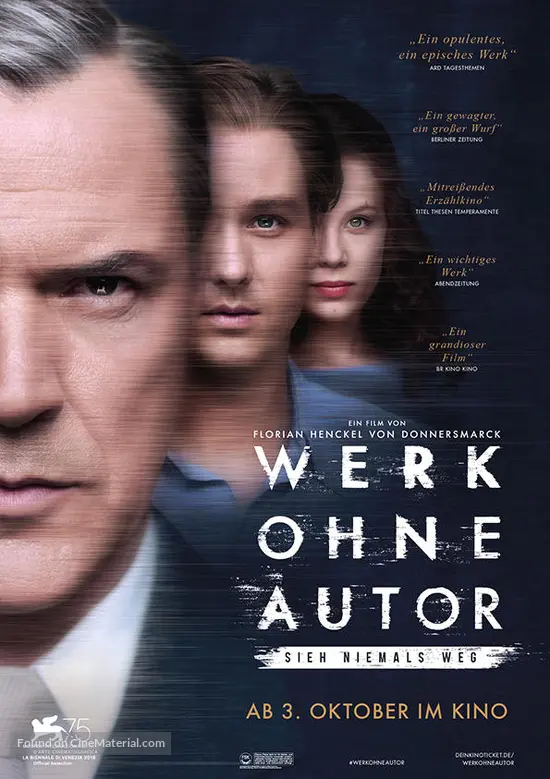 Werk ohne Autor - German Movie Poster